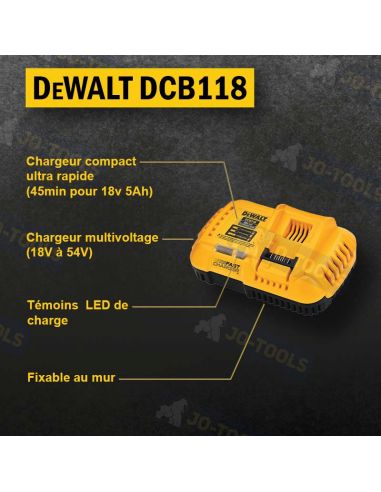 Chargeur rapide DeWALT DCB118
