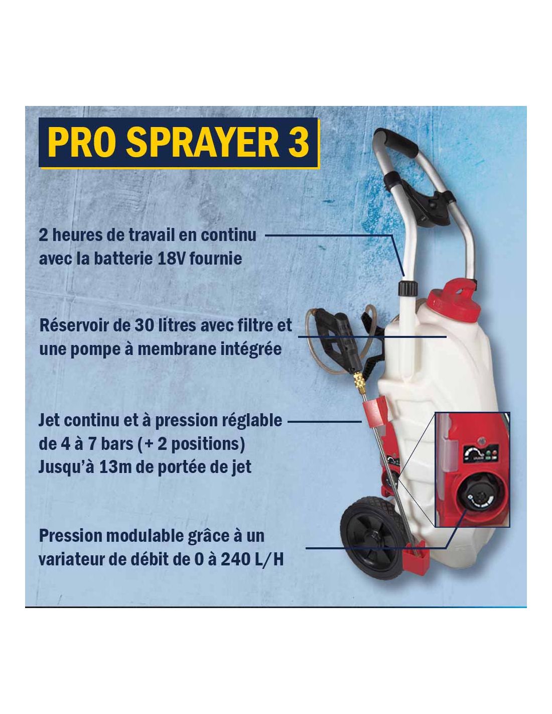 Pulvérisateur électrique PRO SPRAYER 3 - Lave Auto Pro
