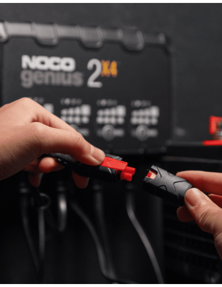 Chargeur batterie NOCO GENIUS2X4 4 sorties 6V 12V connectivité